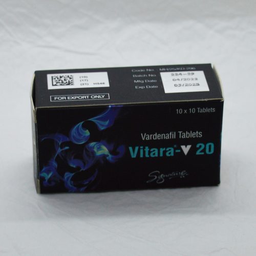 Vitara-V 20 (Vardenafil 20mg) – Generikus Levitra rendelés Kamagra potencianövelő tabletták rendelése